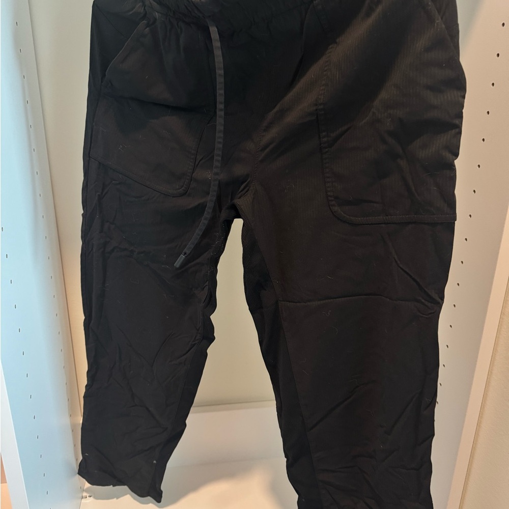 lulu Black Cargo Pants
